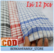 Serbet Dapur Lap Dapur 1 Lusin Tebal Dan Jumbo Murah (Serbet Putih Dan Serbet Warna )