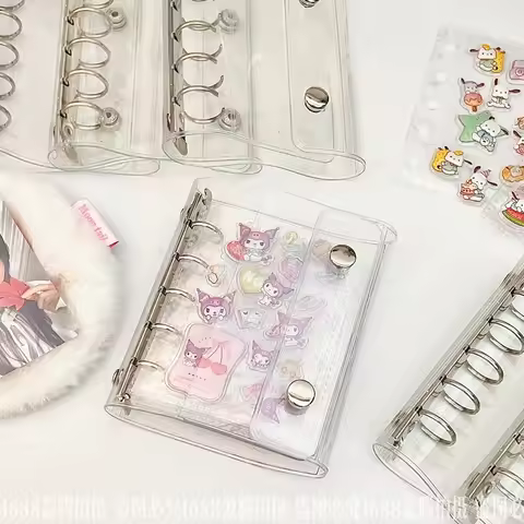 M5 3d Cute Sticker Transparent Storage Book Pvc Transparent Handbook Material Storage Book Sticker T