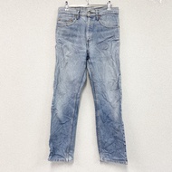 Levi's 505 牛仔褲，拉鍊門襟，靛藍色，W31 碼，古著。