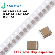 50Pcs 1812 smd chip capacitor 1nF 2.2nF 4.7nF 10nF 100nF 1uF 2.2uF 4.7uF 22uF 47UF 2KV 50V 100V 25V 