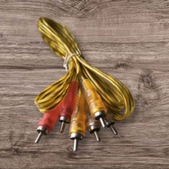 Transparent RCA Cable 3-3 RCA Audio Cable/