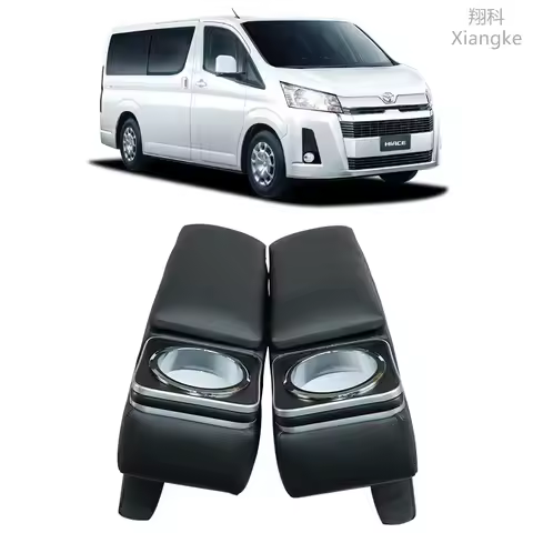 For Toyota Hiace 200 Series Armrest Box with Cup Holders Storage Apartment Hiace Armrest Box
