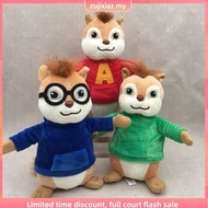 20cm 20th Century Movie Alvin and the Chipmunks Alvin Theodore Simon Plush Toys Doll Soft Stuffed Pi