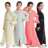 baju kurung rich brown Pakaian Perjalanan Arab Saudi Dubai Gadis Arab Timur Tengah Jubah Kanak-kanak