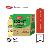 [CARTON DEAL] RASAKU Coconut Cooking Oil/ Minyak Masak Kelapa 1kg (1 Carton/12 Unit)