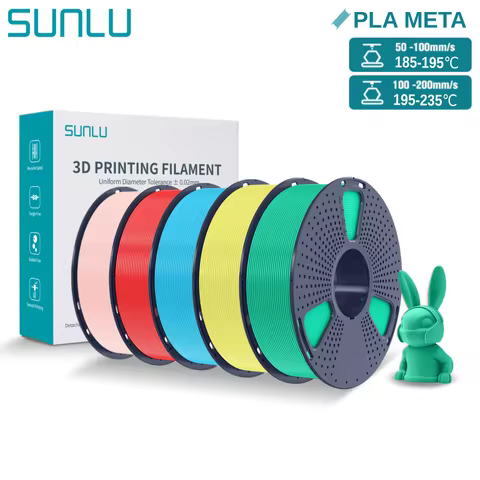 SUNLU Meta PLA 3D Filament 1.75mm 1KG Good Toughness Neatly Wound 3D PLA Printing Filaments for FDM 