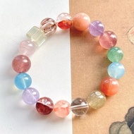 天然粉晶 草莓晶 海藍寶 紫水晶 膠花水晶 白水晶 發
