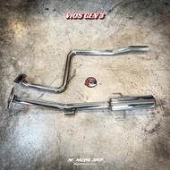 ท่อไอเสีย ชุดท่อนกลาง VIOS GEN 3 ชุด 2 ท่อน งานดัด CNC ขนาด 1.6"