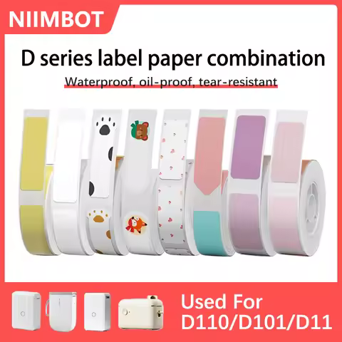 Niimbot Labels Paper Adhesive Thermal Labels Stickers Roll Self-adhesive Paper For Niimbot D110 D11 