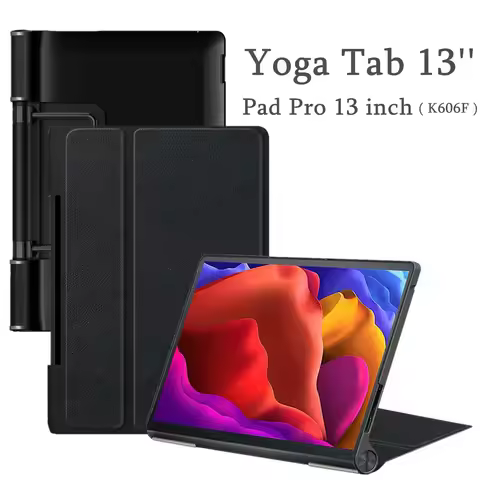 For Lenovo Yoga Pad Pro 13 inch Case YT-K606F Folding Stand Pu Leather Cover for Lenovo Yoga Tab 3 C