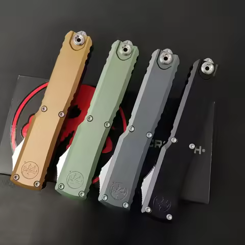 Microtech New UT OTF Knife Outdoor Camping Tactical Aviation Aluminum Handle Self-Defence Combat Poc