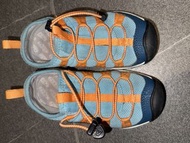 KEEN 兒童涼鞋 藍色橙色