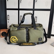 เห็ด Bachi Fitness Bag กีฬากันน้ําและการแยกเปียกกระเป๋าเดินทางความจุขนาดใหญ่สําหรับการเดินทางระยะสั้