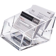 Transparent Plastic Business Card Holder Acrylic Display Stand Catalog Flyer dm