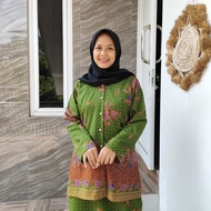 GAMIS BATIK MUSLIMAT NU SERAGAM BATIK NU / BAJU PENGANJIAN GAMIS MUSLIMAT FATAYAT SEMI SUTERA