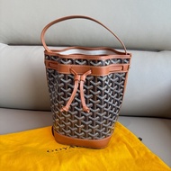 「M.Y精品」 goyard 戈雅 水桶包 PetitFlot 經典棕黑