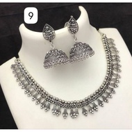 A48 OXIDISED CHOKER SET