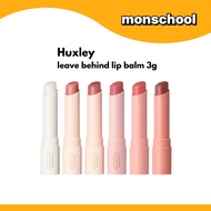HUXLEY Leave Behind Lip Balm 3g | Tinted Moisturizing K-Beauty | Fez Pink Tangerine Marrakech