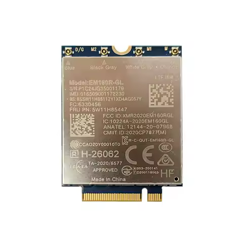EM160R-GL 5W11H85447 LTE Cat16 Module 4G WWAN Card For X1 Carbon 12th P16v Gen2 Laptop Magic Bay Stu
