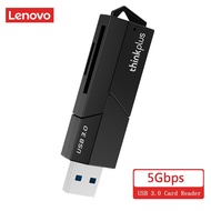 Lenovo USB Card Reader 5Gbps USB 3.0 Card Reader 2 in 1 SD TF Memory Cards Adapter High Speed Card R