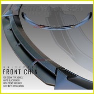 ♂ ∇ ◩ Universal Matte Black Front chin / Front Bumper kits for Mirage Hb, G4 , Civic , City , Vios