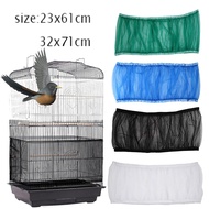 Universal Mesh Bird Cage Cover Shell Skirt Net Easy Cleaning Seed Catcher Guard Bird Cage Stretchy Mesh Parrot Bird Cage Net