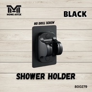 Bathroom Shower Head Holder Adjustable Adhesive No Drill Screw Self-Adhesive Wall