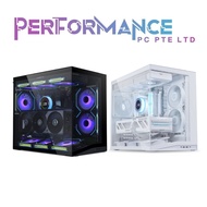 LIAN LI O11D 011 D O11 DYANMIC MINI V2 FLOW BLACK/WHITE ATX CASE 5 NON RGB FANS INCLUDED  (1 YEAR WA