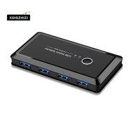 Computer Switcher Computer Share Printer USB3.0 Share 4 Out 2 in Switch Multifunction Convenient Ada