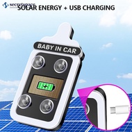 SECRETSPACE Solar Powered Car Triangle Window Neon Atmosphere Light Baby in Car Feeding Bottle Shape