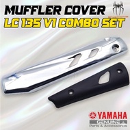 MUFFLER PROTTECTOR YAMAHA LC135 OLD / LC 135 V1 EXHAUST COVER EKZOS ORIGINAL YAMAHA