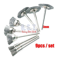 9PCS Sikat Kawat Mini Mata Bor Sikat Mini Brush Sikat Mini Grinder