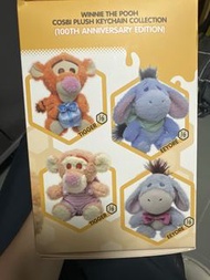迪士尼 Winnie the Pooh Cosbi 100週年紀念版鎖匙扣