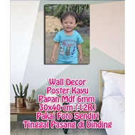 CUSTOM PHOTO WALL DECOR SIZE 12R + MDF BOARD