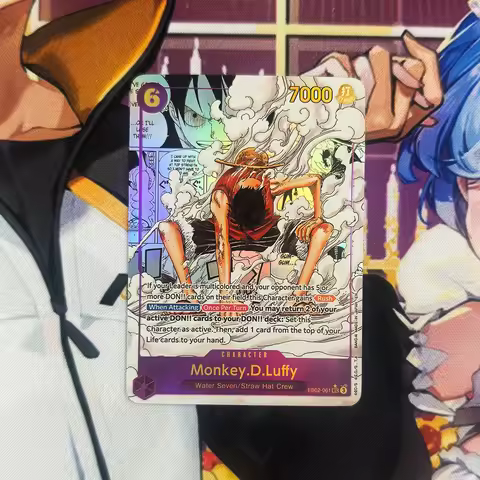 Anime OPCG Collection Card EB02 Monkey D Luffy OP10 Trafalgar Law SEC Refractive Color Flash Card Te