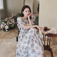 Original 182 2C077-7777 2023 New Product Summer Style Ready Stock Korean Flower Dress P115 K168