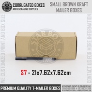 Starbox S7 Small Brown Kraft Mailer Box T-Mailer Box Corrugated Box Shipping Box Packaging Box