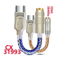 Conexant CX31993 USB Type C Earbuds DAC Headphone Amp 3.5mm Output SNR128dB PCM 32b/384kHz