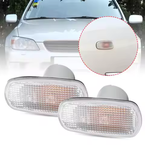 2X Side Light Lamps E13 w/o Bulb 81731-51010 for Toyota Land Cruiser LC120/200 Kluger Prius RAV4 Lex