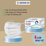 Khẩu trang y tế Khánh An VIP 4 lớp kháng khuẩn 1 hộp 50 chiếc loại cao cấp