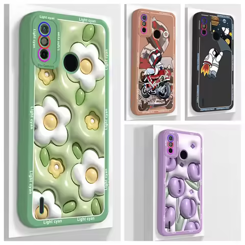 For Tecno Spark 6 GO Case 6Go KE5j Silicone Soft TPU Shockproof Back Cover Funda for Tecno Spark Go 