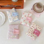 Cute Bowknot Handmade Fabric Book Cover Journal Binder Student Gift Journal Protector