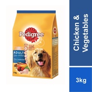 Pedigree Dog Dry Food Adult Chicken & Vegetable Flavour 3kg