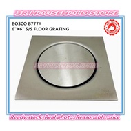 BOSCO B777 6INCH X 6INCH STAINLESS STEEL FLOOR GRATING
