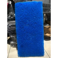 FILTER MAT HI-DENSITY FILTER AQUARIUM POND FILTERbiru 40X25CM