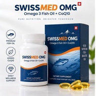 SWISSMED OMG Omega 3 Fish Oil + CoQ10 | Heart & Daily Wellness Support