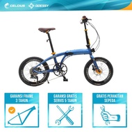 SEPEDA LIPAT ODESSY TOMAX FRAME ALLOY 2O" - 10 SPEED-Chicglame13 store