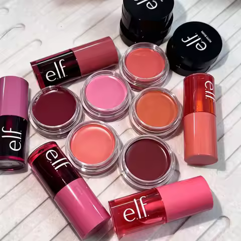 Luxury Elf Makeup 3-in-1 All-in-One Makeup Stick Lips Cheeks Liquid Blusher Shapes Facial Contours C