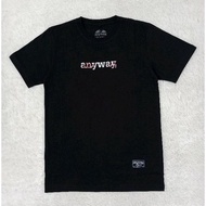 Anyway Short Sleeve T-Shirt "anyway" Black 732