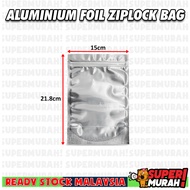 Premium Ziplock Aluminum Foil Bag 50pcs Semi Metalized Bag Aluminum Bag Stand Pouch with Zipper Seal